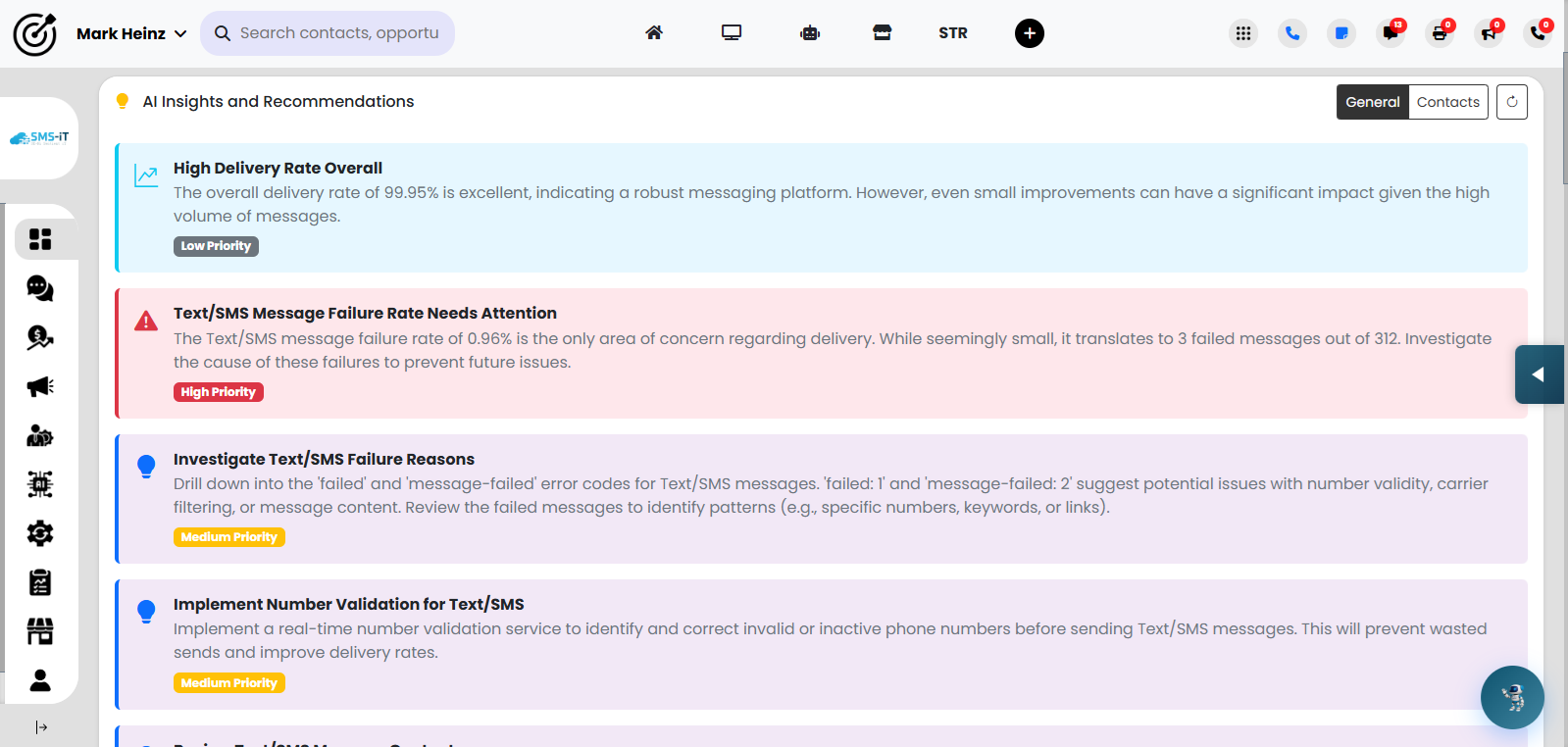 AI Insights and Recommendation